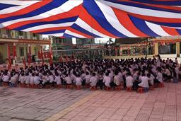 Thầy và trò trường THCS Hoàn Long long trọng tổ chức Lễ khai giảng năm học 2019-2020